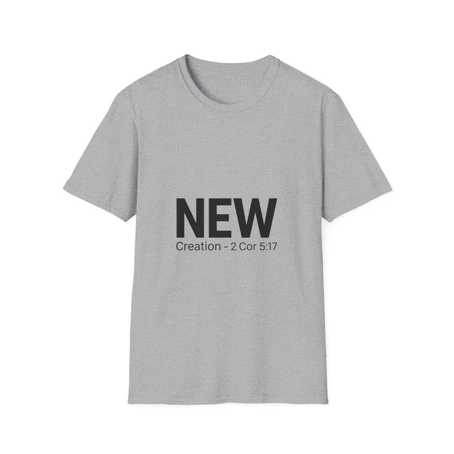 New Creation in Christ 2 Corinthians 5:17 T-Shirt Christian Faith Shirt for Men & Women Unisex Tee