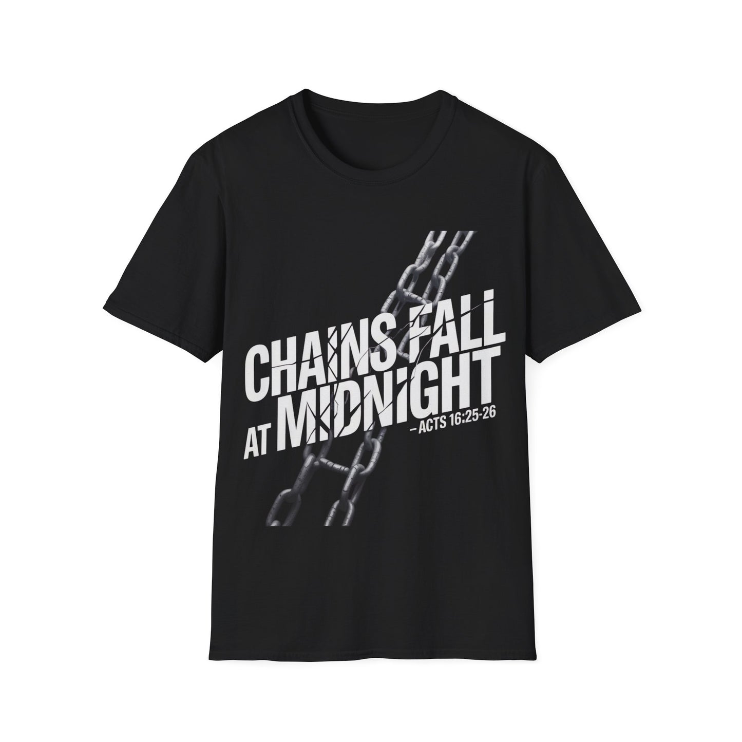 Midnight Praise Breakthrough Acts 16:25-26 Christian Worship Shirt for Men & Women Unisex Tee