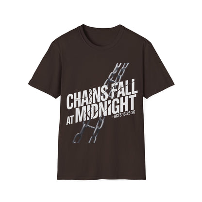 Midnight Praise Breakthrough Acts 16:25-26 Christian Worship Shirt for Men & Women Unisex Tee